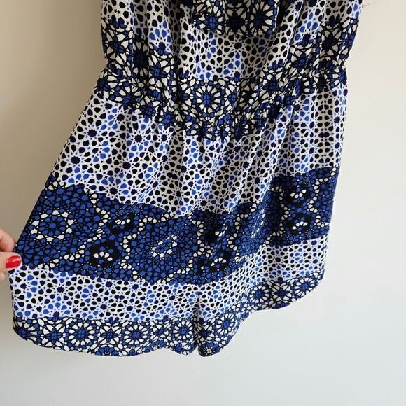 Aqua Romper Off the Shoulder - Picture 6 of 6